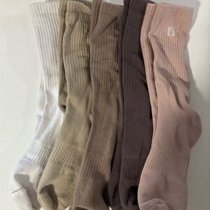 BuffBunny Women's Ribbed Socks - Neutral Tones Pack